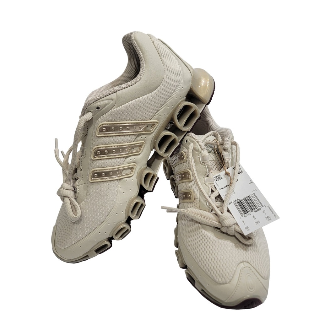 Adidas Mega Ride W Women Beige Running Athletic Shoes Sneakers Size 9.5 JP7092
